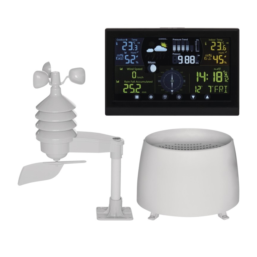 Väderstation trådlös 5V/3×AAA + 4xAA