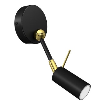 Vägg spotlight  IRIS 1xGU10/MR11/40W/230V svart /gold