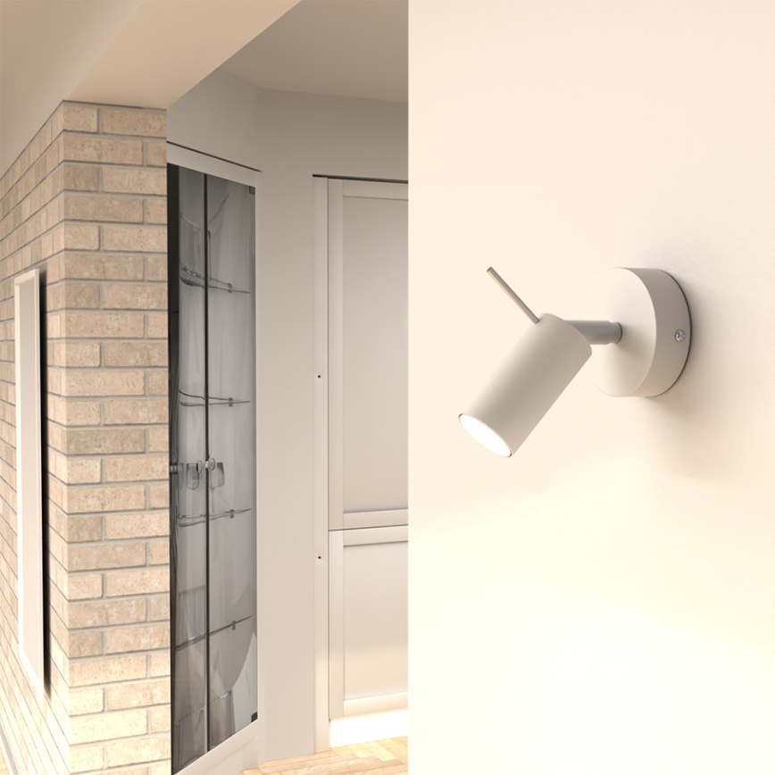 Vägg spotlight  PRESTON 1xGU10/40W/230V vit