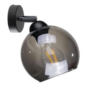 Vägg spotlight UNO 1xE27/60W/230V svart