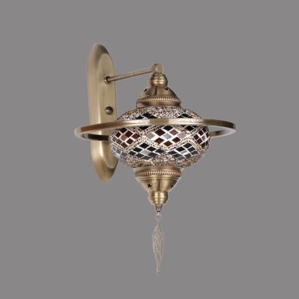 Väggarmatur YENI 1xE27/40W/230V, brons