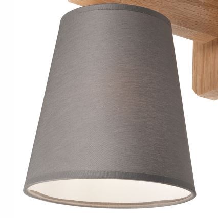 Väggbelysning ANDREA 1xE27/60W/230V ek/grå