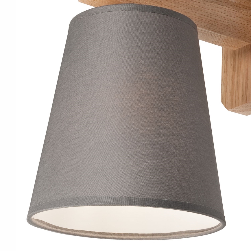 Väggbelysning ANDREA 1xE27/60W/230V ek/grå