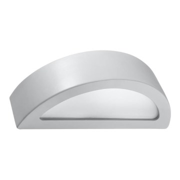 Väggbelysning ATENA 1xE27/60W/230V grå