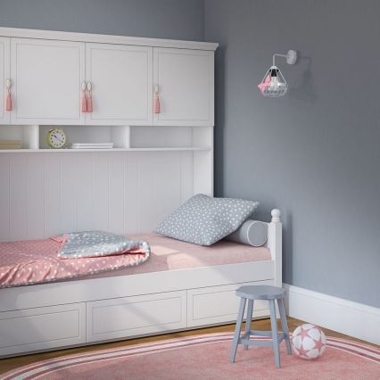 Väggbelysning Barnrum KAGO 1xE27/60W/230V grå