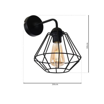 Väggbelysning COLIN 1xE27/60W/230V