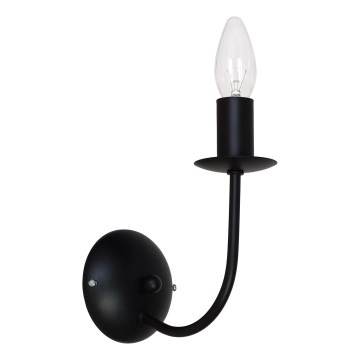 Väggbelysning Glob 1 1xE14/60W svart