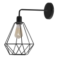 Väggbelysning KARO 1xE27/15W/230V svart