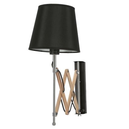 Väggbelysning MITO 1xE27/40W/230V svart