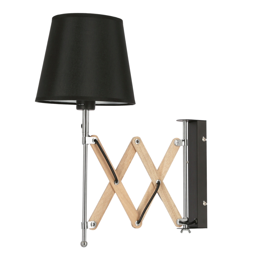 Väggbelysning MITO 1xE27/40W/230V svart