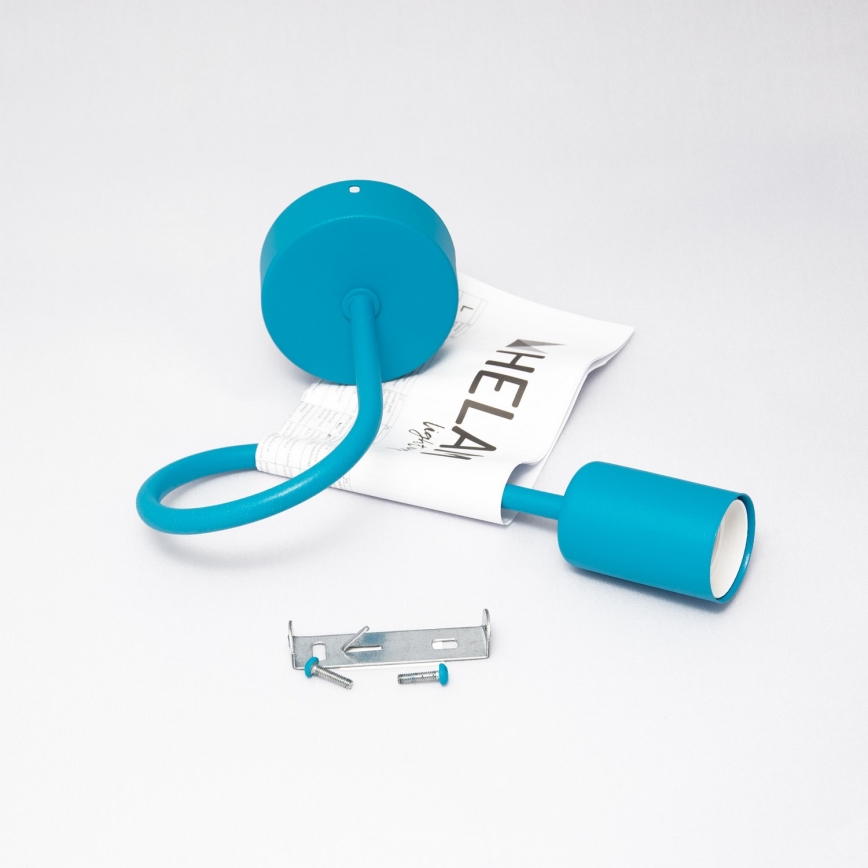 Väggbelysning OXFORD 1xE27/15W/230V blå