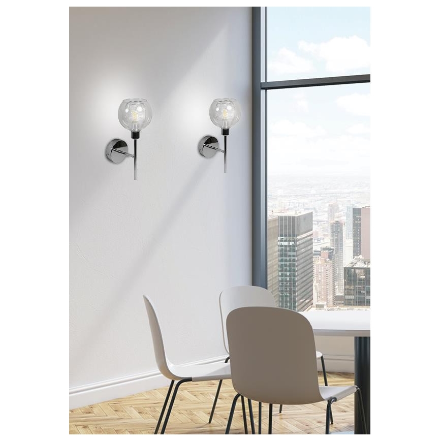 Väggbelysning OZZO 1xE14/40W/230V