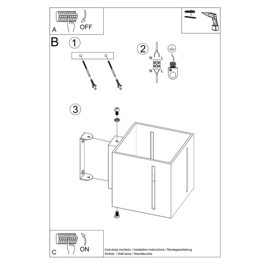 Väggbelysning PIXAR 1xG9/40W/230V