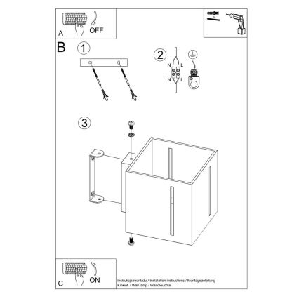 Väggbelysning PIXAR 1xG9/40W/230V