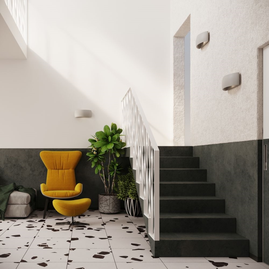 Väggbelysning PONTIUS 1xG9/40W/230V grå