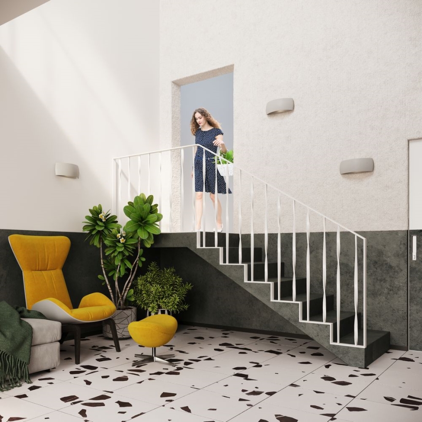 Väggbelysning PONTIUS 1xG9/40W/230V grå