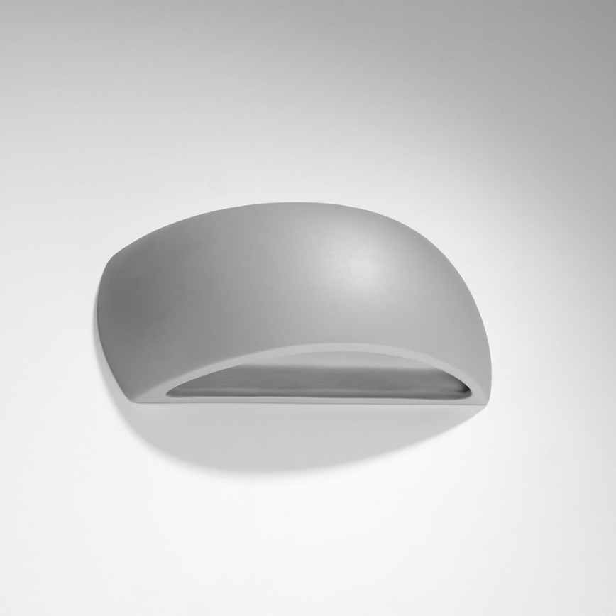 Väggbelysning PONTIUS 1xG9/40W/230V grå