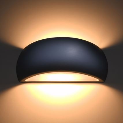 Väggbelysning PONTIUS 1xG9/40W/230V grå