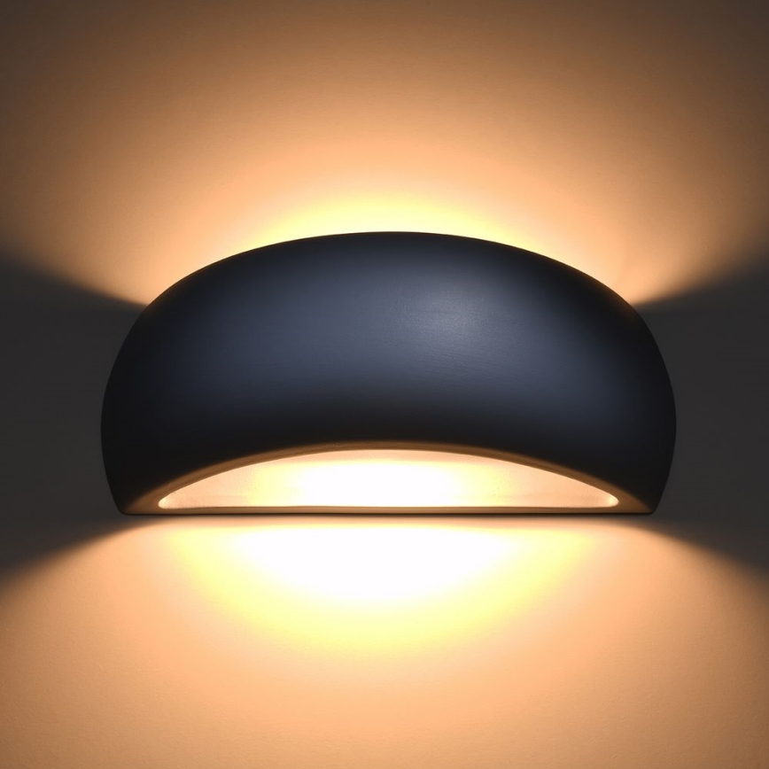 Väggbelysning PONTIUS 1xG9/40W/230V grå