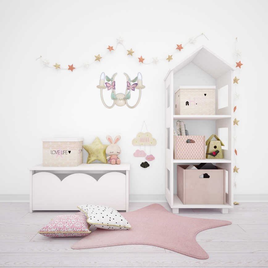 Väggbelysning sommar 2xE14/60W/230V