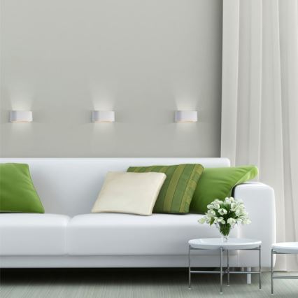 Väggbelysning SQUALLA 1xG9/10W/230V vit