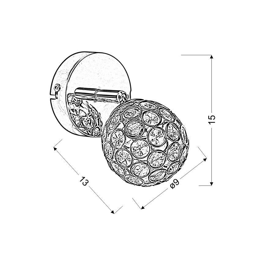 Väggbelysning stjärnaLET 1xG9/40W/230V