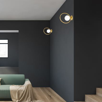 Väggbelysning VIENNA 1xE14/40W/230V guld