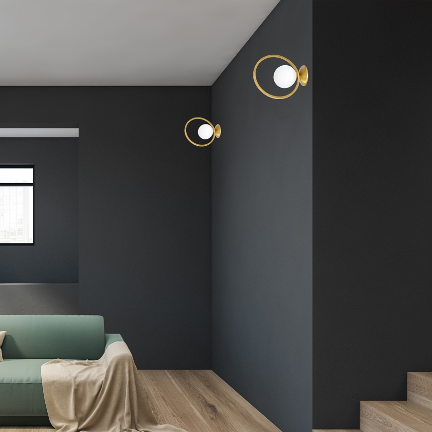 Väggbelysning VIENNA 1xE14/40W/230V guld