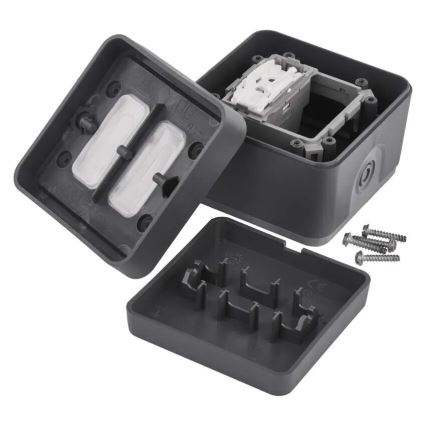 Väggbrytare för kontakt Påsättning 250V/10A IP55