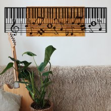 Väggdekoration 100x30 cm piano