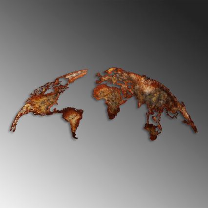 Väggdekoration 2 delar 150x59 planet metall