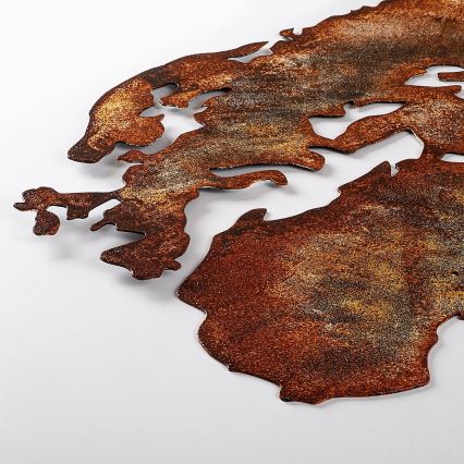 Väggdekoration 2 delar 150x59 planet metall