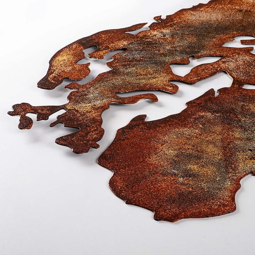 Väggdekoration 2 delar 150x59 planet metall