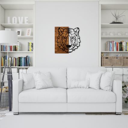 Väggdekoration 56x58 cm tiger