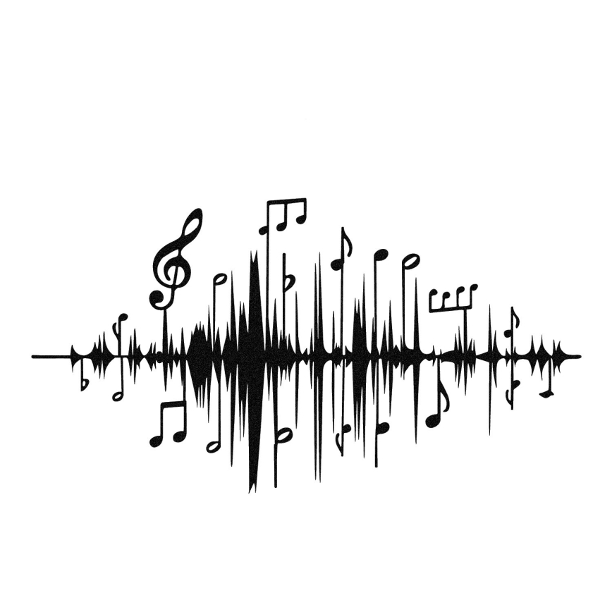 Väggdekoration 69x37 cm noteringar metall