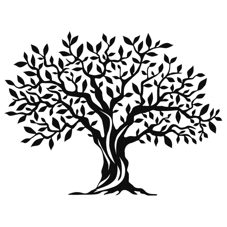 Väggdekoration 69x52 cm trä metall