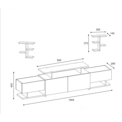 Väggenhet YAREN vit