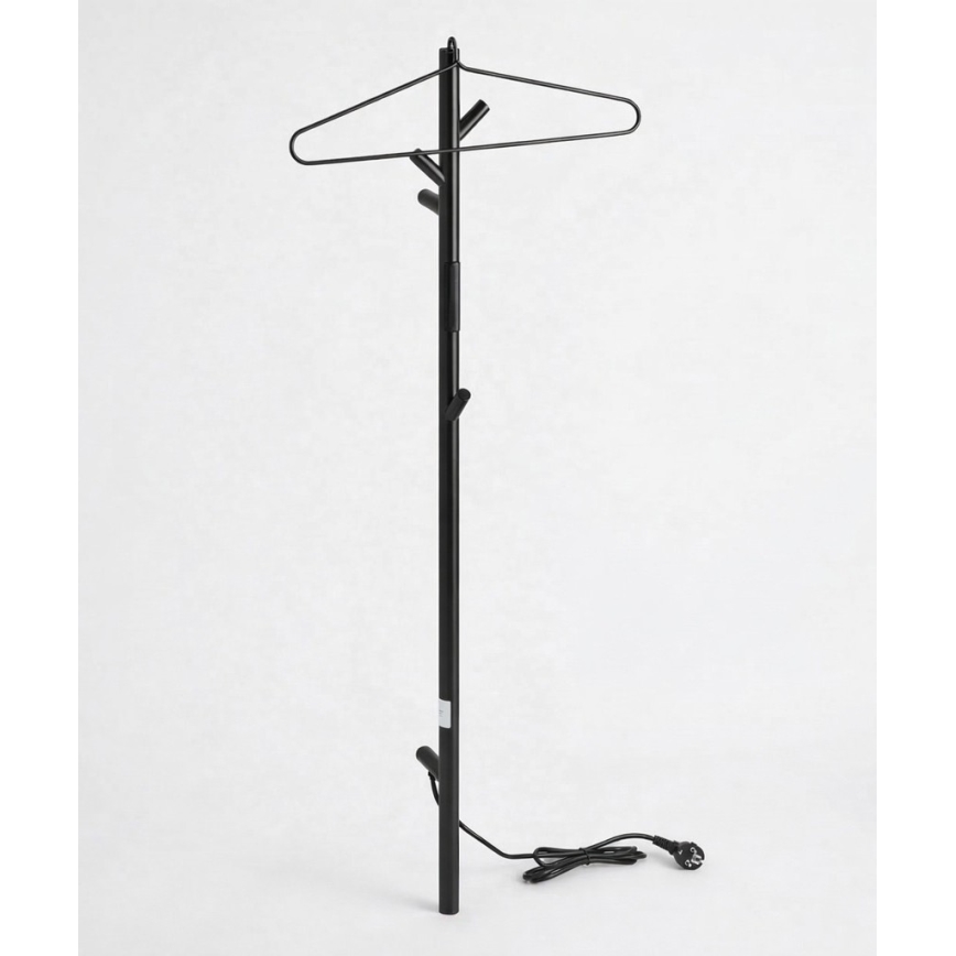 Väggfäste för elektrisk handdukstork 45x12,2 cm, svart