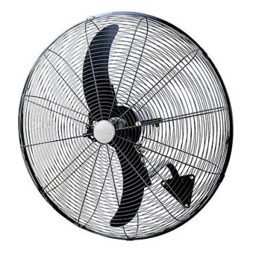 Väggfläkt 200 W/230 V, Ø 76 cm, svart, med fjärrkontroll