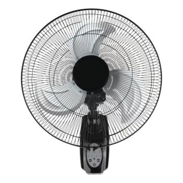 Väggfläkt 90W/230V Ø 50 cm svart