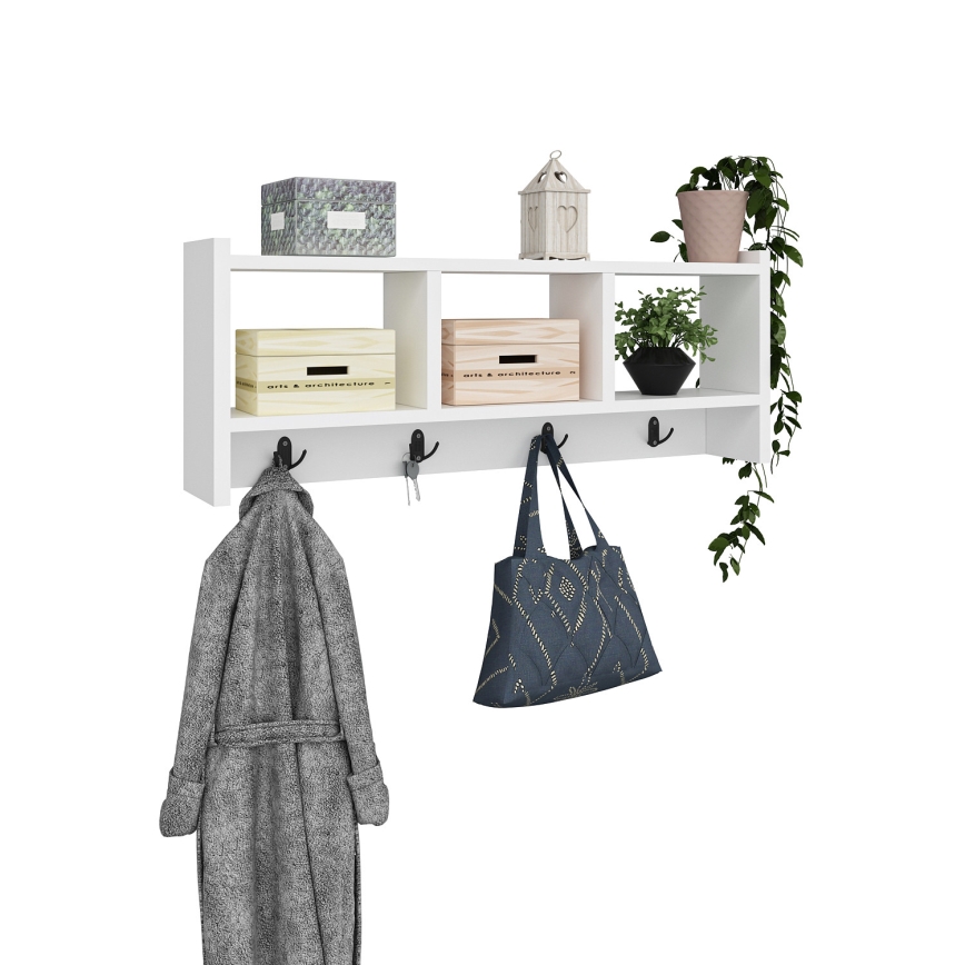 Vägghängare STAR 35x76 cm vit