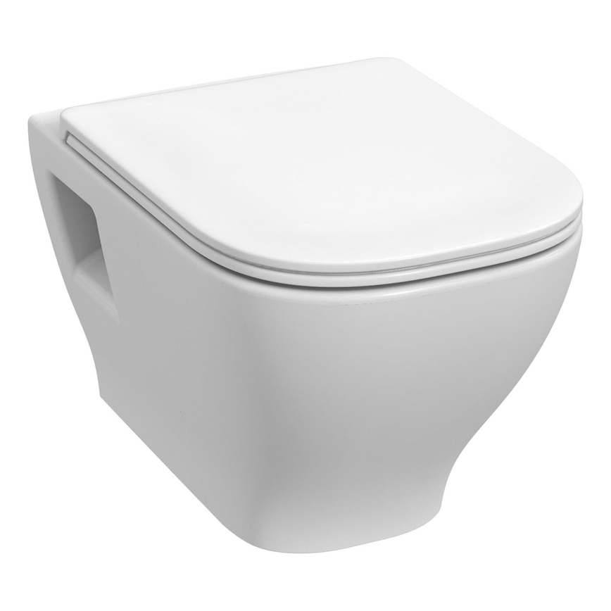 Vägghängd WC DEEP + WC-sits SoftClose DEEP + spolknapp DUAL + inbyggnadsmodul + isoleringspackning