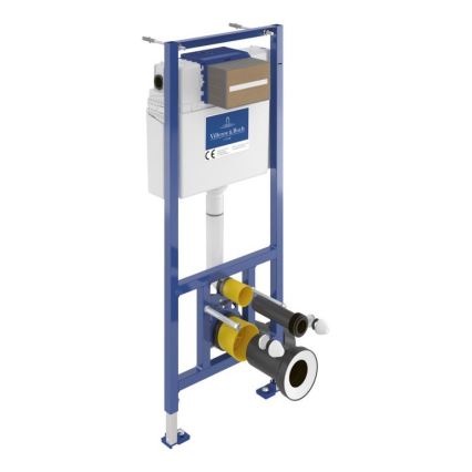 Vägghängd WC SUBWAY + mjukstängande toalettsits SoftClose SUBWAY + spolningsknapp VICONNECT + inbyggnadsmodul VICONNECT + isoleringsplatta VICONNECT