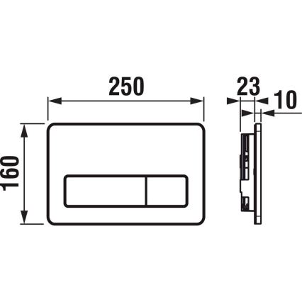 Väggmonterad WC LYRA + toalettsits SoftClose LYRA + spolknapp DUAL + inbyggnadsmodul + isoleringsdyna