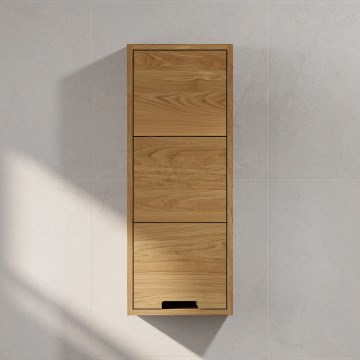 Vägghängt badrumsskåp GRIBSKOV 90 cm beige/ek