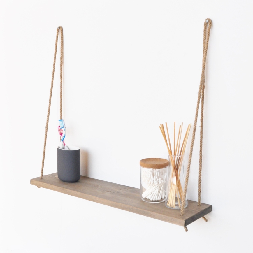 Vägghylla 13x60 cm gran