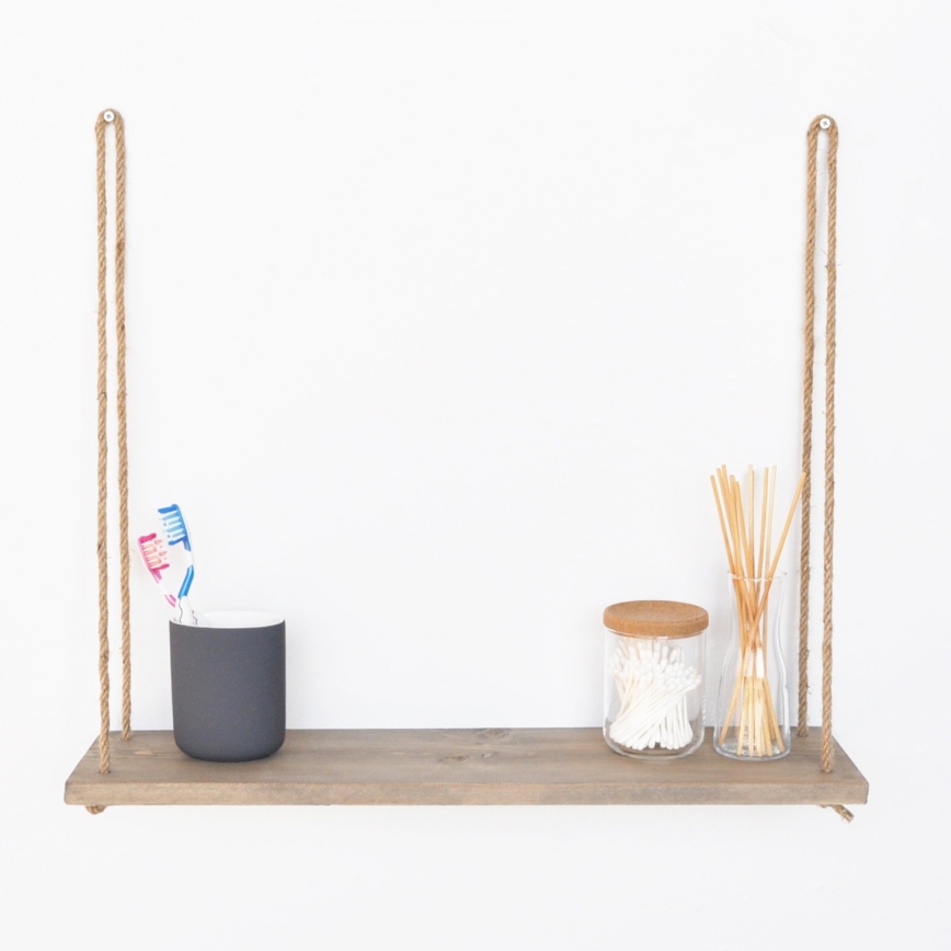 Vägghylla 13x60 cm gran