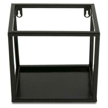 Väggmonterad hylla 20x20 cm svart