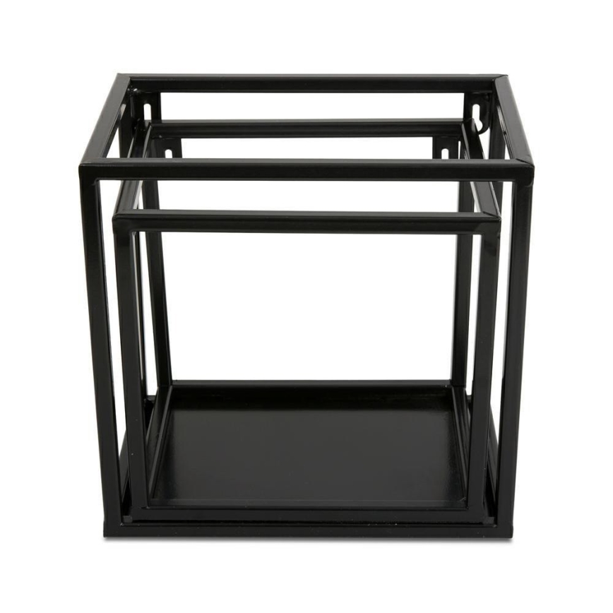 Väggmonterad hylla 20x20 cm svart