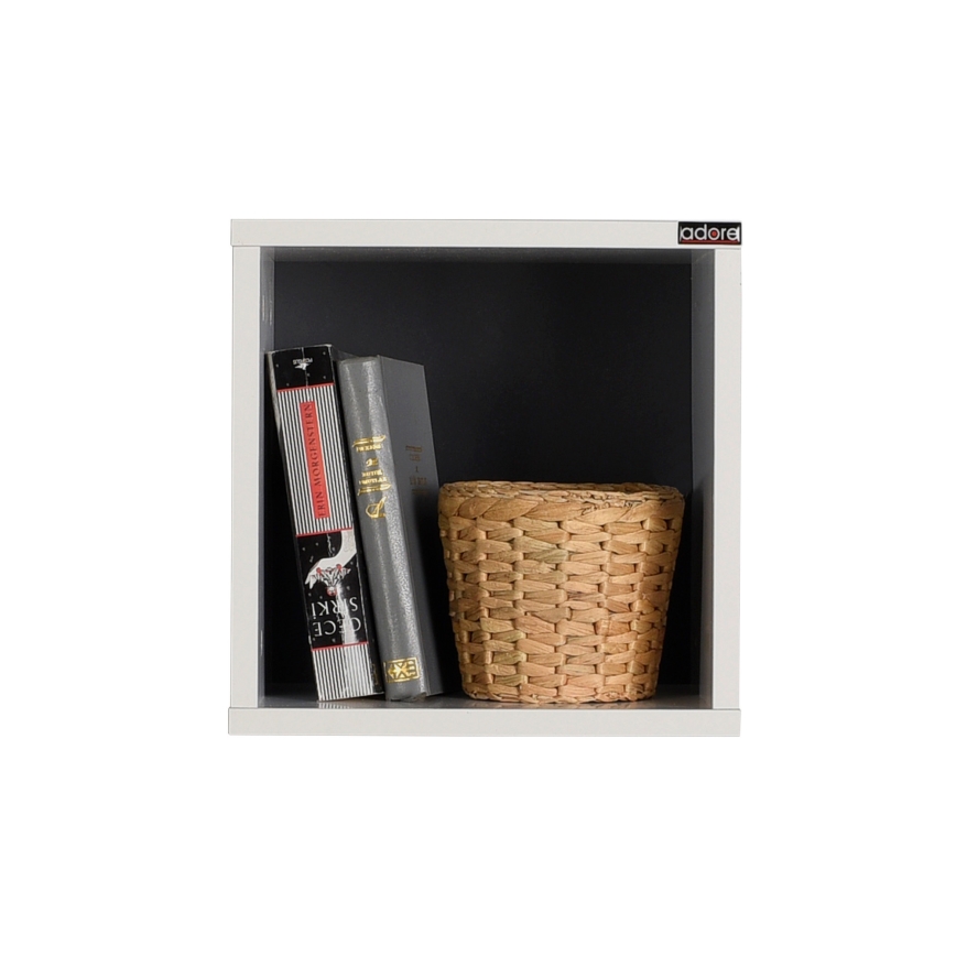 Vägghylla 33x33 cm vit